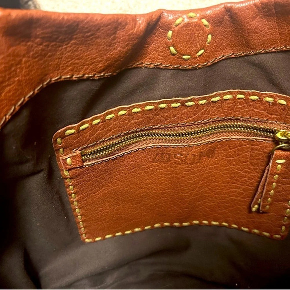 49 square miles  large bag beautiful leather pristine new condition used under 5 - Picture 15 of 16